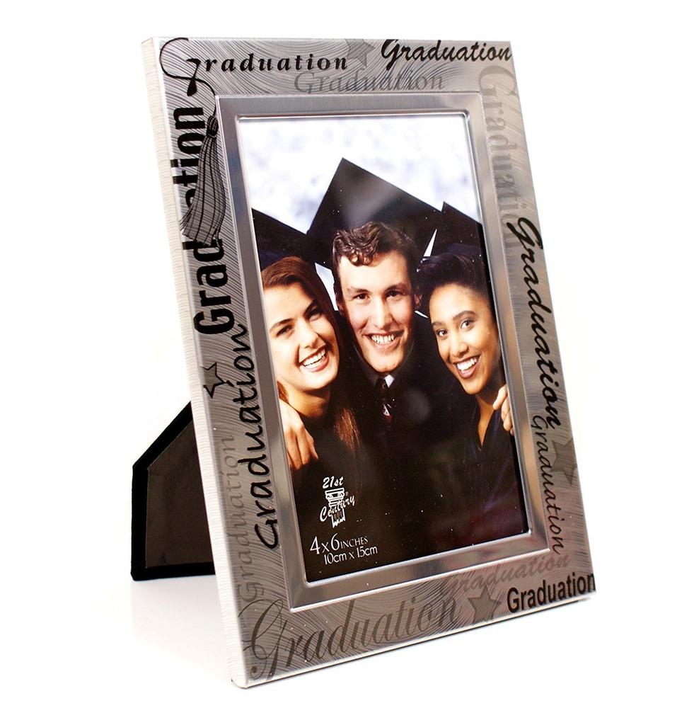 Black and Silver Graduation Photo Frame - ukgiftstoreonline