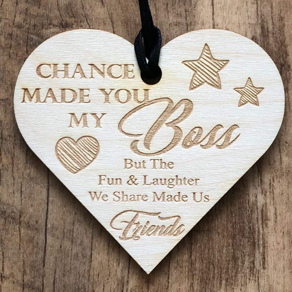 Boss Fun & Laughter Friends Manager Work Colleague Leaving Heart Gift - ukgiftstoreonline