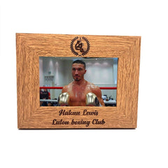 Boxing Themed Personalised Engraved Photo Frame - ukgiftstoreonline