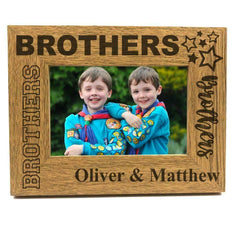 Brothers Sentiment Personalised Photo Frame Gift - ukgiftstoreonline