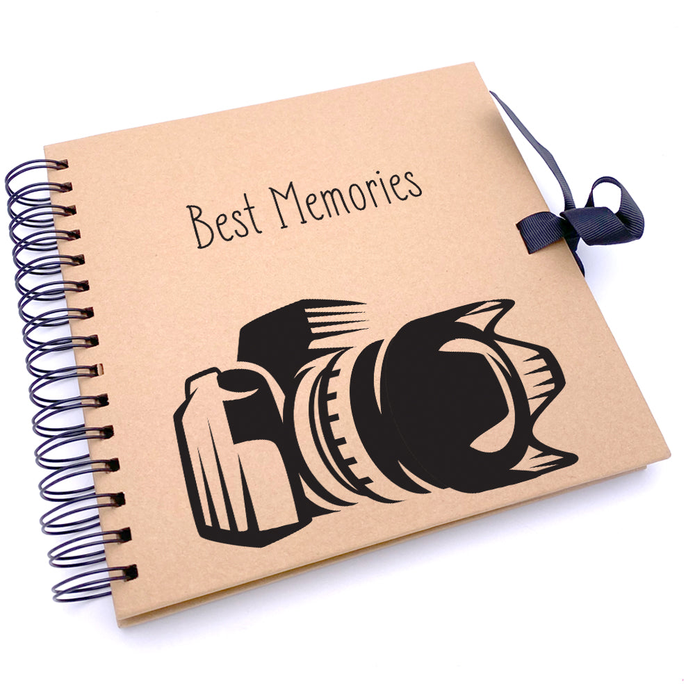 Brown Personalised Best Memories Of Travel Scrapbook Photo Album UV-249