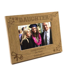 Daughter Graduation Stars and Hat Photo Frame Gift - ukgiftstoreonline