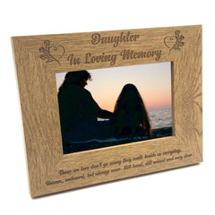 Daughter Memorial Remembrance Photo Frame - ukgiftstoreonline