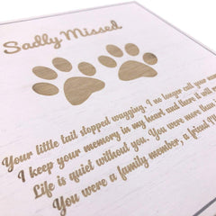 Dog Memorial Box Vintage Style wooden Memories - ukgiftstoreonline