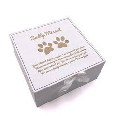 Dog Memorial Box Vintage Style wooden Memories - ukgiftstoreonline