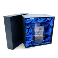 Engraved Personalised Whiskey Glass in Silk Lined Gift Box - ukgiftstoreonline