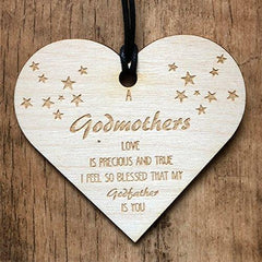 Godmother Love Wooden Plaque Gift - ukgiftstoreonline