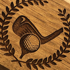 Golfing Themed Golfer Personalised Engraved Photo Frame Gift - ukgiftstoreonline