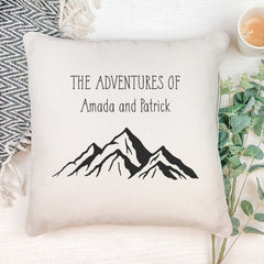Personalised Adventures of Travel Cushion Gift