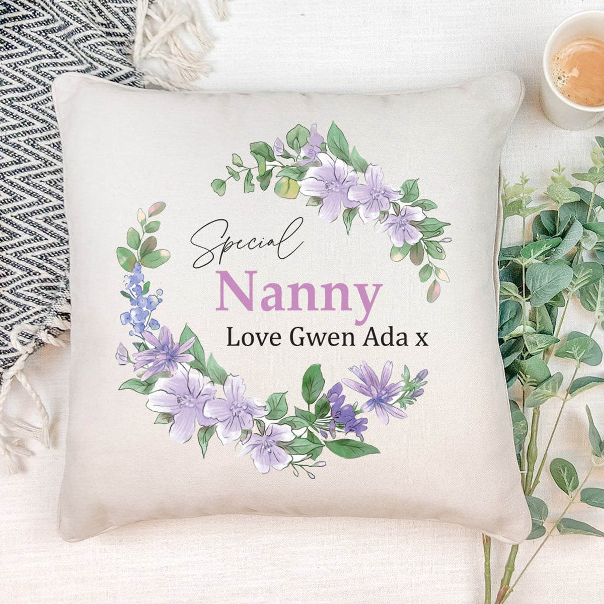 Personalised Special Nanny Cushion Gift