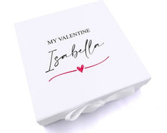 Personalised Valentines Gift Box with Ribbon UV-676