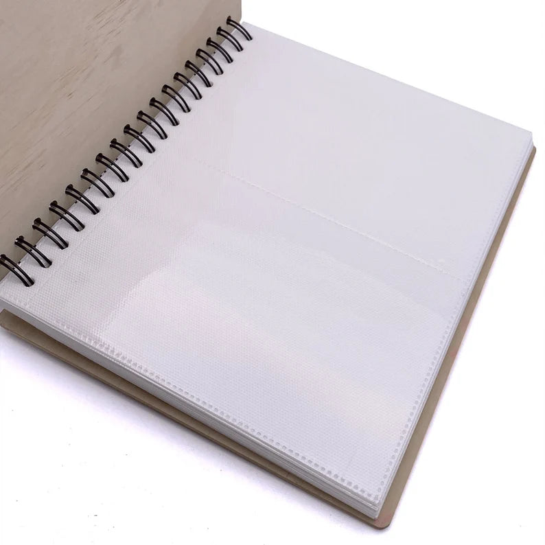 Personalised Monogram and Sentiment Wooden Photo Album Engraved Gift Scrapbook ukgiftstoreonline