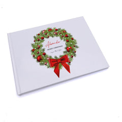 Personalised Merry Christmas Guest Book