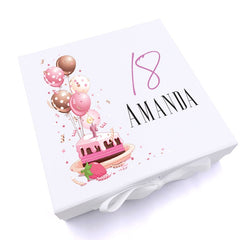 Personalised 18th Birthday Gifts For Her Keepsake Memory Box
