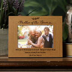 Personalised Mother Of The Groom Wedding Photo Picture Frame Landscape