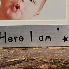 Personalised Triple Baby Scan Metal Photo Frame For 5" X 3.5" Photos