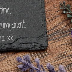 Personalised Mother Of The Bride Gift Slate Stone Drink Coaster