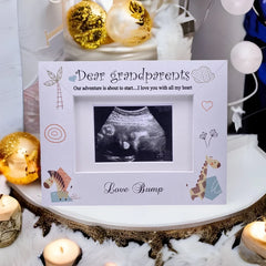 Baby Announcement Grandparents to be Scan Photo Frame Gift