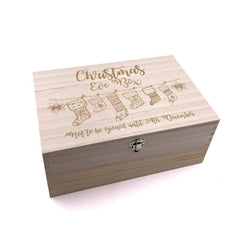 Large Wooden Christmas Eve Box - ukgiftstoreonline