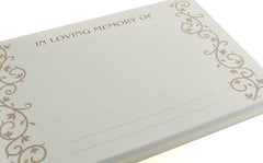 Memory Funeral Book / Book Of Condolence or Remembrance Guest Book - ukgiftstoreonline