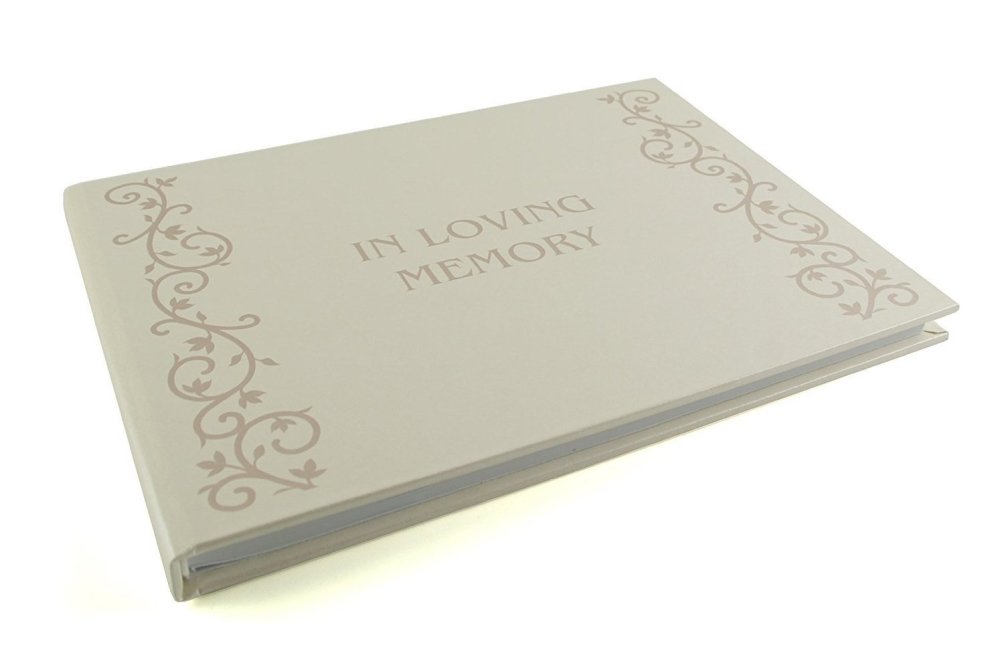 Memory Funeral Book / Book Of Condolence or Remembrance Guest Book - ukgiftstoreonline