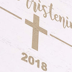 My Christening White Wooden Keepsake Box Gift - ukgiftstoreonline