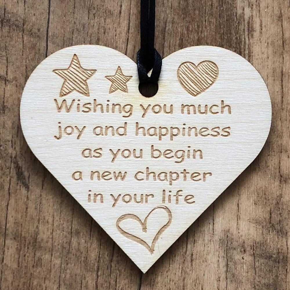New Chapter Colleague Heart Plaque Sign Friendship FRIEND Leaving New Home Thank You Goodbye Gift - ukgiftstoreonline
