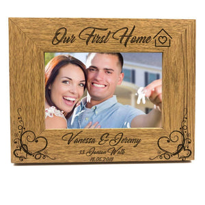 Our First Home Personalised Photo Frame Gift - ukgiftstoreonline