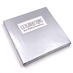 Personalised 25th Silver Wedding Anniversary Crystal Border Photo Frame - ukgiftstoreonline