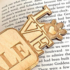 Personalised Any Breed Dog Lover Gift Wooden Bookmark - ukgiftstoreonline