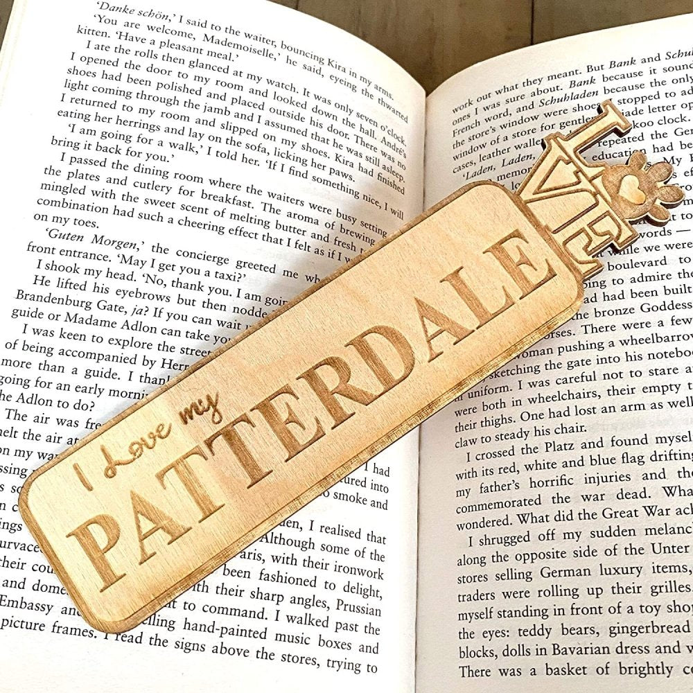 Personalised Any Breed Dog Lover Gift Wooden Bookmark - ukgiftstoreonline