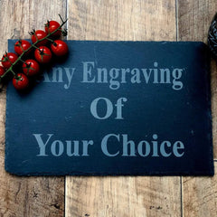 Personalised any engraving slate Place mat gift - ukgiftstoreonline