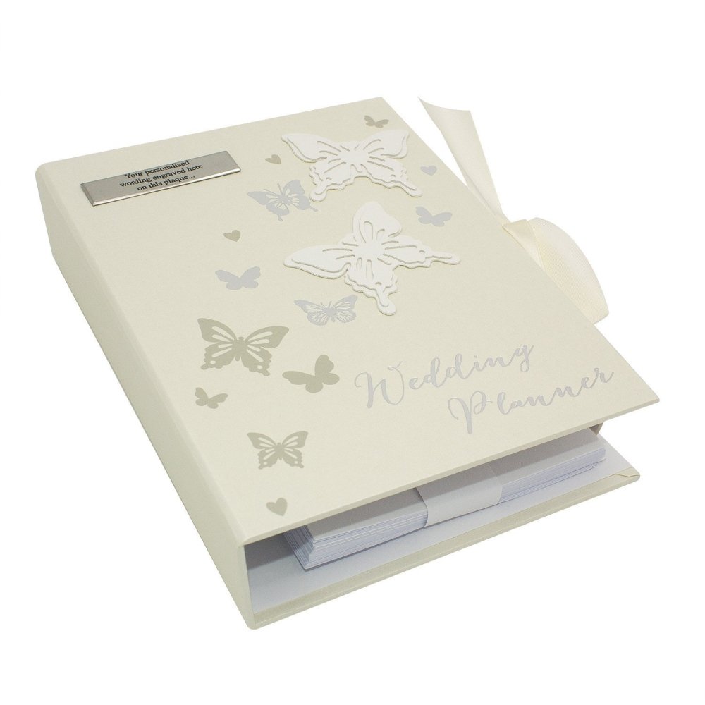 Personalised Butterflies Wedding Planner Diary Book New Organiser gift - ukgiftstoreonline