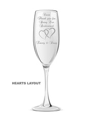 Personalised Engraved Champagne Prosecco Glass Flute Bridesmaid Gift GIPF0007BR1 - ukgiftstoreonline