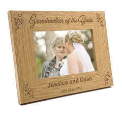 Personalised Grandmother Of The Bride Photo Frame Wedding Gift - ukgiftstoreonline