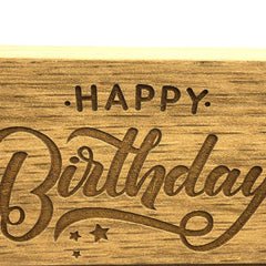 Personalised Happy Birthday Wooden Photo Frame Gift Any Age 1st, 13th, 16th, 18th, 21st, 30th, 40th, 50th, 60th, 70th, 80th, 90th etc - ukgiftstoreonline