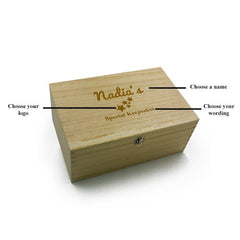Personalised Large Baby wooden Memories Keepsake Box - ukgiftstoreonline