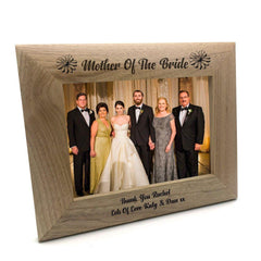 Personalised Mother Of The Bride Wooden Photo Frame Gift - ukgiftstoreonline