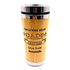 Personalised New Grandad to Be Bamboo Travel Mug - ukgiftstoreonline