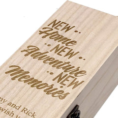 Personalised New Home Champagne or Wine Bottle Holder Gift - ukgiftstoreonline