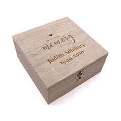 Personalised Remembrance Keepsake Box or Photo Box Memorial - ukgiftstoreonline