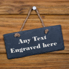 Personalised Slate Rectangle Plaque Any Engraving - ukgiftstoreonline