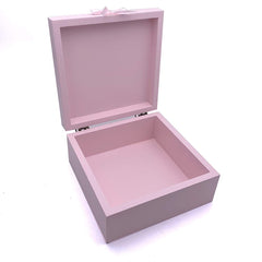 Personalised Vintage Style Baby Girl Pink Wooden Memories Keepsake Box - ukgiftstoreonline