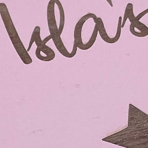 Personalised Vintage Style Baby Girl Pink Wooden Memories Keepsake Box - ukgiftstoreonline