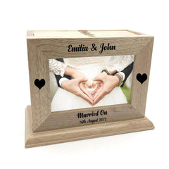 Personalised Wedding Photo Box Album and 6x4 Photo Frame - 