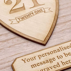 Personalised Wooden Keepsake Memory Birthday Gift Box 13th, 16th, 18th, 21st, 30th, 40th, 50th, 60th, 70th - ukgiftstoreonline