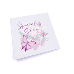 Personalised Special Gran Pink and Purple Butterfly Gift Photo Album