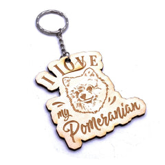 Pomeranian Dog keyring or Bag Charm Gift - ukgiftstoreonline