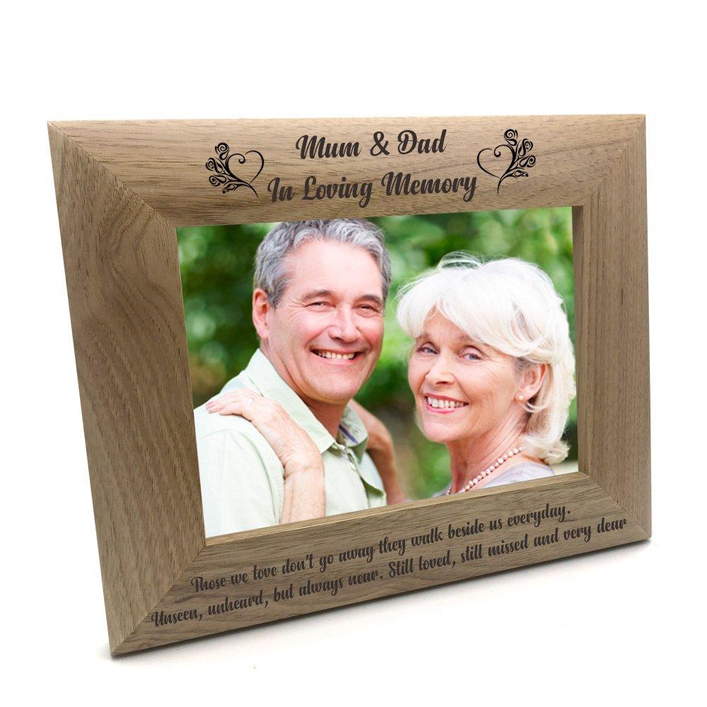 Mum and Dad Memorial Remembrance Photo Frame – ukgiftstoreonline