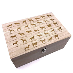 Raised Words Personalised Dog Memorial Remembrance Gift Keepsake Box Engraved - ukgiftstoreonline
